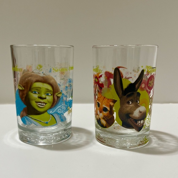 Shrek 2 Collectible Glass Set – Princess Fiona & Donkey DreamWorks - Picture 9 of 11